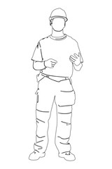 line art architect illustration background