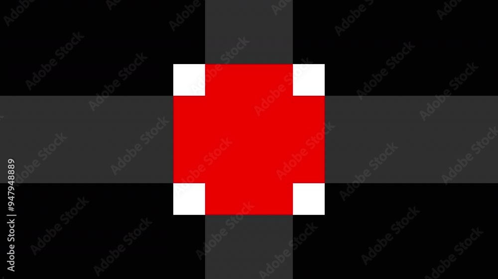 Poster abstract contrasting colorful geometric shapes in motion, seamless loop. motion. concept of supremat