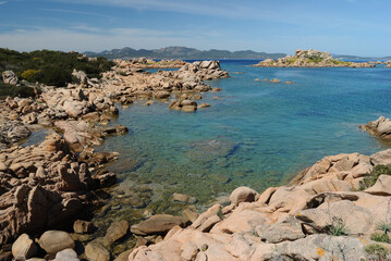 Veduta della costa di Olbia, tra Poltu Abe e Capo Ceraso