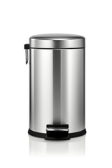 Stainless steel pedal trash can