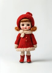 A christmas doll toy clothing knitwear.