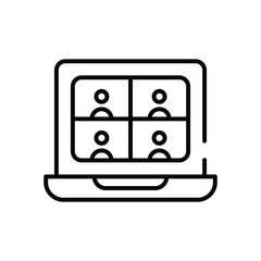 Laptop  vector icon