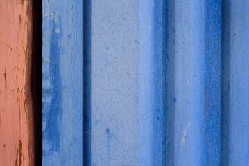 Superficie de metal corrugado