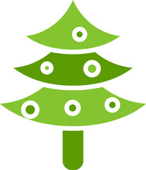 Christmas Tree Icon Illustration