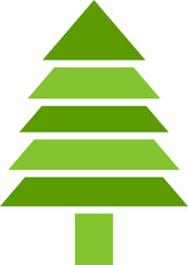 Christmas Tree Icon Illustration