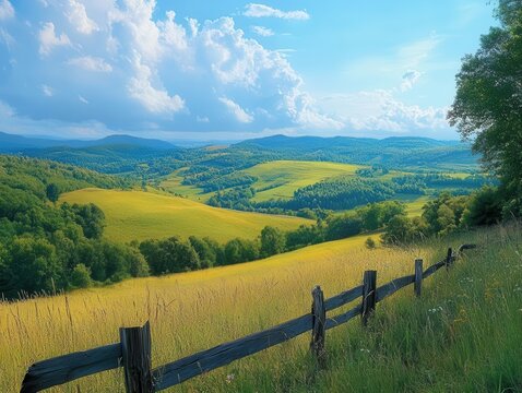 Wall calendar with images displaying beautiful landscapes