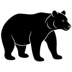 Bear Silhouette Black Vector