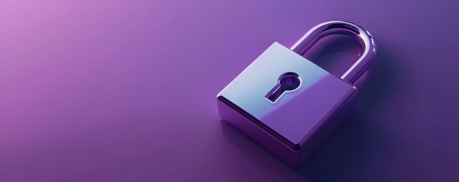 Secure Website Design with Padlock Icon Representing User Safety and Digital Privacy