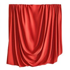 Elegant red curtain backdrop