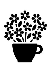 Flowers SVG, Wildflowers SVG, Garden SVG, Flowers Decor, Flowers Design, Flowers Logo, Floral SVG, Nature SVG, Blossom SVG, Flowers Line Art, Vector, Clipart, Silhouette, Cut file for Cricut SVG, JPG,