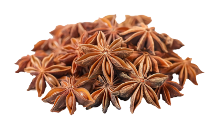 Anise Seeds isolated on transparent background, PNG