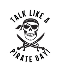 Talk like a pirate day T-shirt design