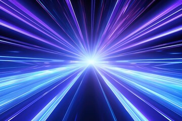 Fototapeta premium Futuristic neon light burst illustration