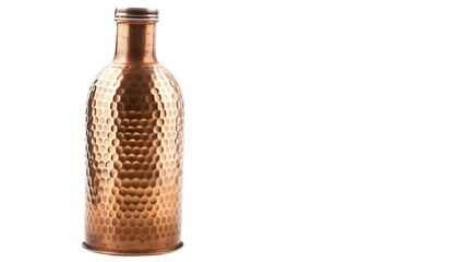 Naklejka premium Empty Copper Bottle isolated on transparent background, PNG