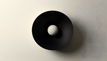 A large, empty space with a small, centered element, like a dot, circle, or tiny icon, emphasizing simplicity