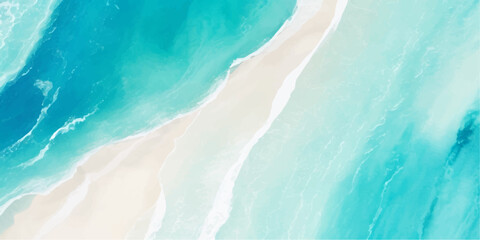 abstract soft blue and green abstract water color ocean wave texture background. Banner Graphic Resource as background for ocean wave and water wave abstract graphics	