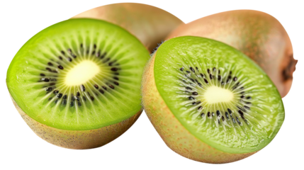 Kiwi Seeds isolated on transparent background, PNG