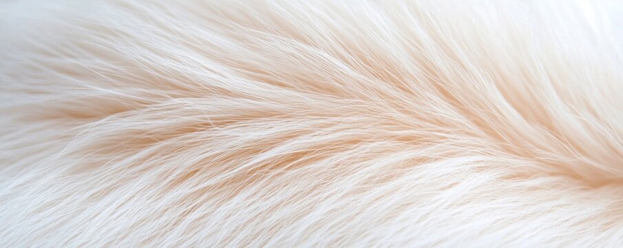 Close-Up of Soft and Fluffy Pet Fur, Detailed Animal Coat Texture