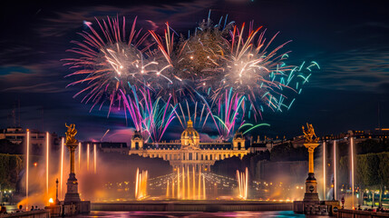 New Year's celebration Barcelona