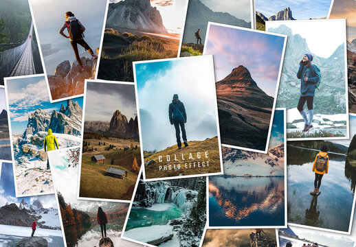 Photo Collage Layout Mockup