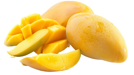 Fototapeta premium Mango Seeds isolated on transparent background, PNG