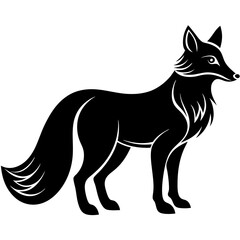 Fox Silhouette Black Vector