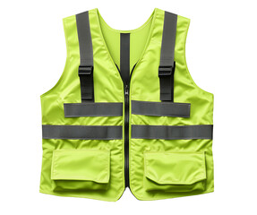 Vector of an isolated safety vest for visibility