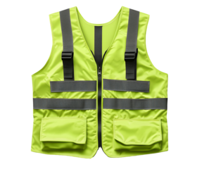 Vector of an isolated safety vest for visibility