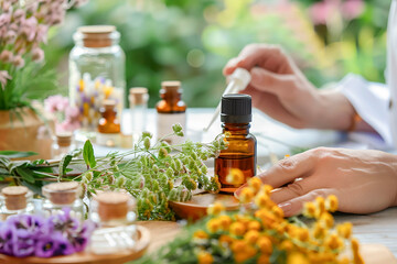 Patient consults a homeopath, homeopathy