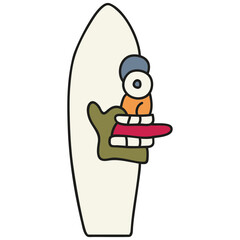 Skull tribal symbol. American style. Aztec animal style Mexican design