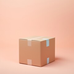 Obraz premium Cardboard box carton delivering.