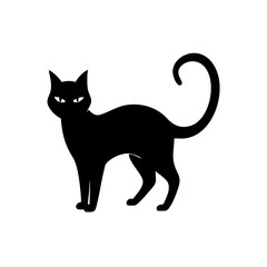 halloween cat vector  silhouette