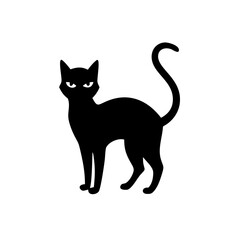 halloween cat vector  silhouette