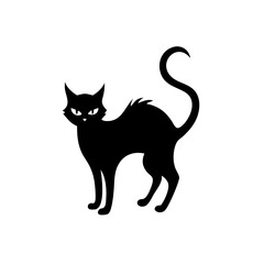 halloween cat vector  silhouette