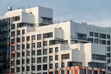 Fototapeta premium modern high-rise multi-storey business class building, residential complex