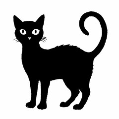 halloween cat vector  silhouette