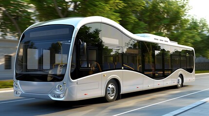 New modern electric bus