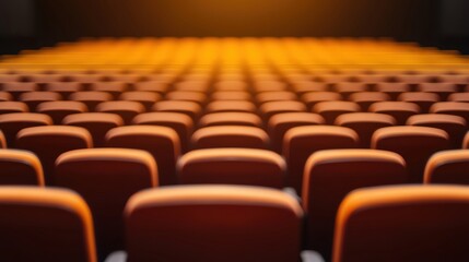 Obraz premium Elegant stage lighting with subtle gradients, warm golden tones, luxurious and refined ambiance