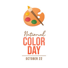 National Color Day vector design template good for celebration usage. National Color Day design. flat design. eps 10.