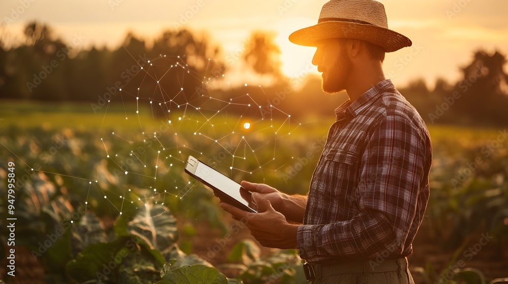 Poster farmer utilizing cutting edge iot data and analytics to plan and implement precision crop rotation s