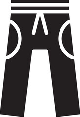 Trousers Icon Illustration
