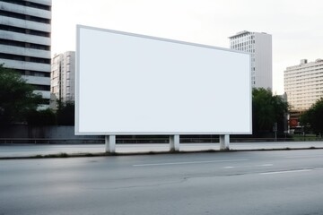 Billboard city architecture advertisement.