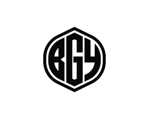BGY logo design vector template. BGY