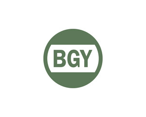 BGY logo design vector template. BGY
