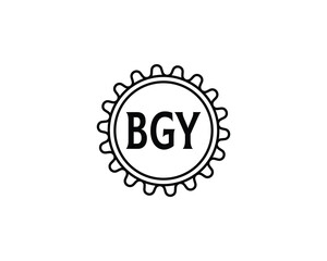 BGY logo design vector template. BGY