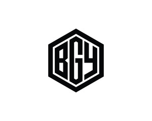 BGY logo design vector template. BGY