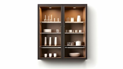 wood shelf with shelves