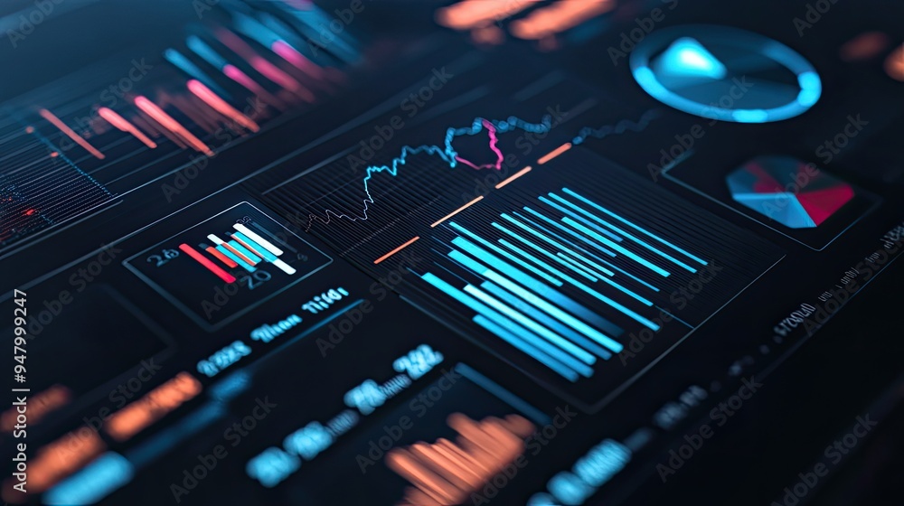 Aufkleber data-driven financial report for 2025 with yearly statistics and charts showing consistent company g