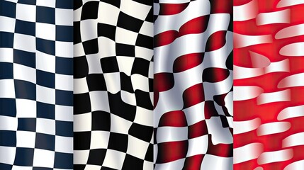 flag  speed line design vector graphics for motorsports  car racing  track finishing