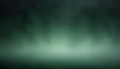 Obraz premium Mysterious Green Backdrop Fog Horror Studio Background Graphic Design